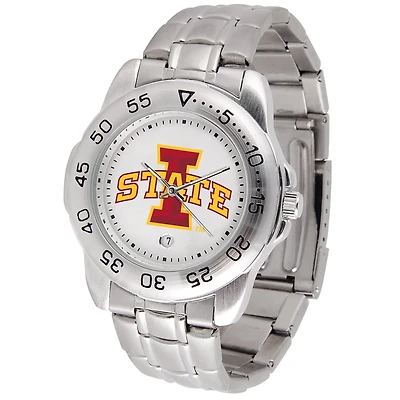 White Iowa State Cyclones Sport Steel Watch