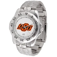 White Oklahoma State Cowboys Sport Steel Watch