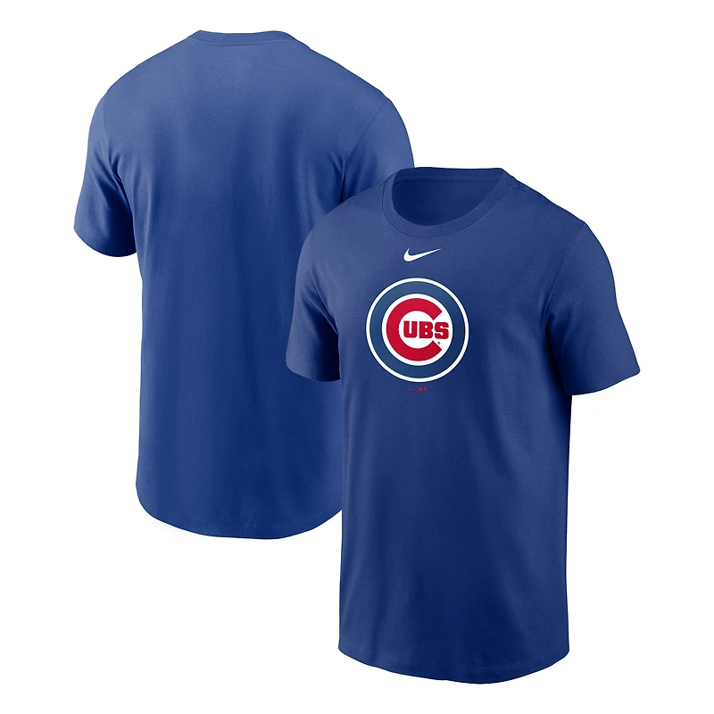 Men's Nike Royal Chicago Cubs Large Logo T-Shirt