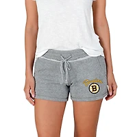 Women's Concepts Sport Gray Boston Bruins Mainstream Terry Shorts