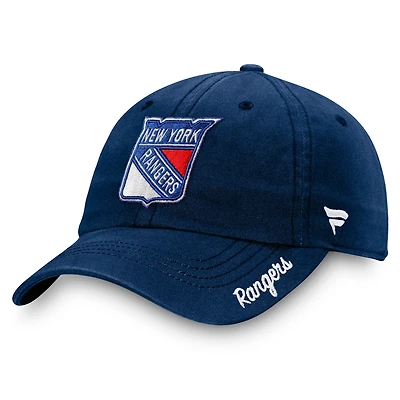 Women's Fanatics Navy New York Rangers Primary Logo Adjustable Hat