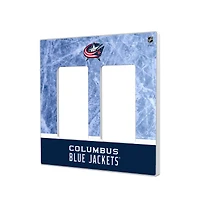 Columbus Blue Jackets Wordmark Double Rocker Lightswitch Plate