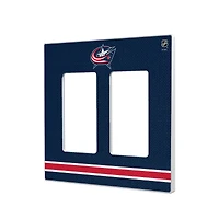 Columbus Blue Jackets Double Rocker Lightswitch Plate