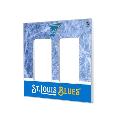 St. Louis Blues Wordmark Double Rocker Lightswitch Plate