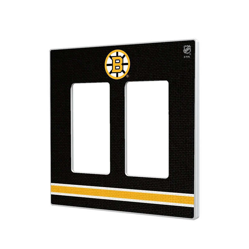 Boston Bruins Double Rocker Lightswitch Plate