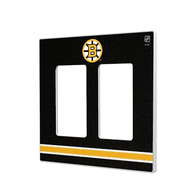 Boston Bruins Double Rocker Lightswitch Plate