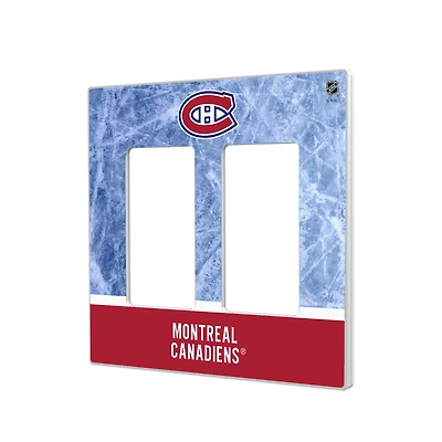 Montreal Canadiens Wordmark Double Rocker Lightswitch Plate