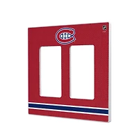 Montreal Canadiens Double Rocker Lightswitch Plate
