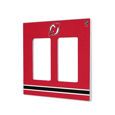 New Jersey Devils Double Rocker Lightswitch Plate