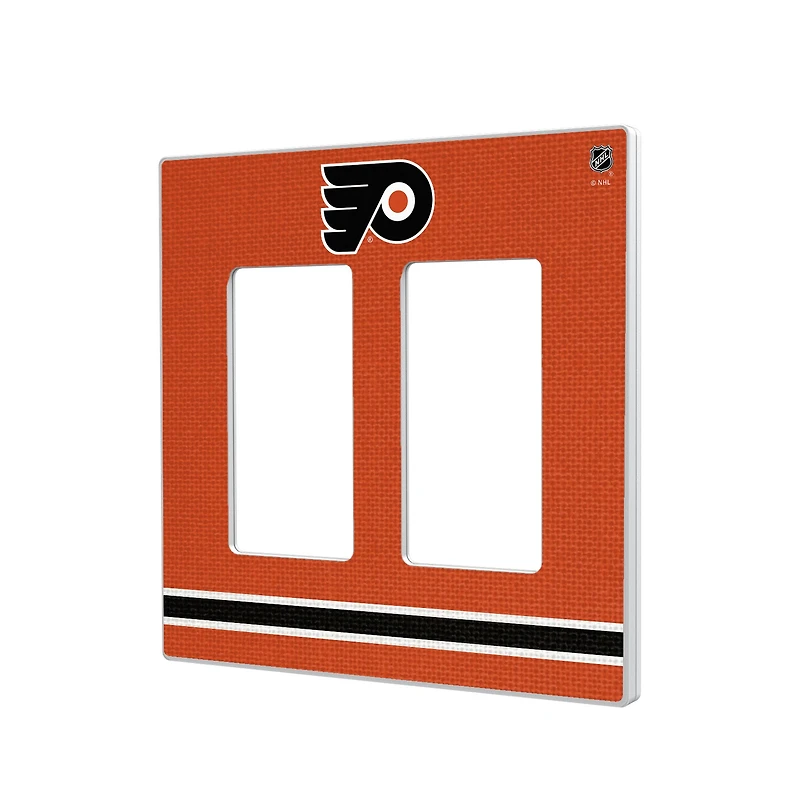 Philadelphia Flyers Double Rocker Lightswitch Plate