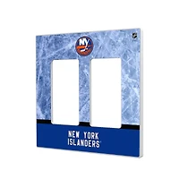 New York Islanders Wordmark Double Rocker Lightswitch Plate