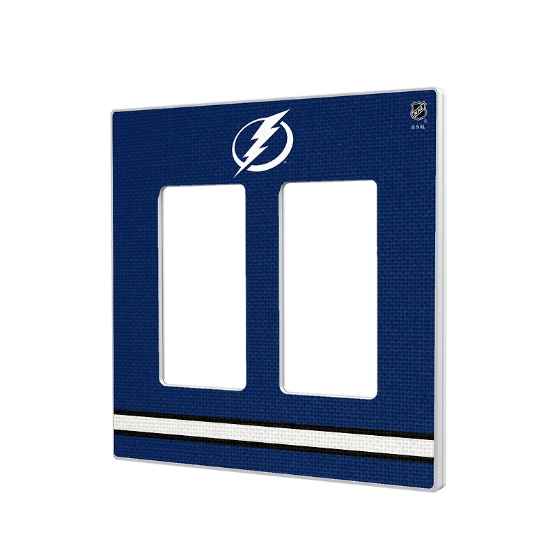 Tampa Bay Lightning Double Rocker Lightswitch Plate