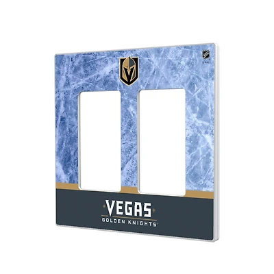 Vegas Golden Knights Wordmark Double Rocker Lightswitch Plate
