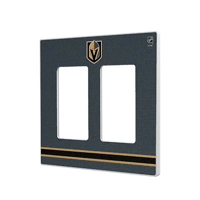 Vegas Golden Knights Double Rocker Lightswitch Plate