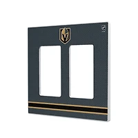 Vegas Golden Knights Double Rocker Lightswitch Plate