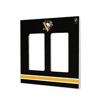 Pittsburgh Penguins Double Rocker Lightswitch Plate