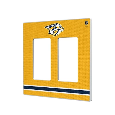 Nashville Predators Double Rocker Lightswitch Plate
