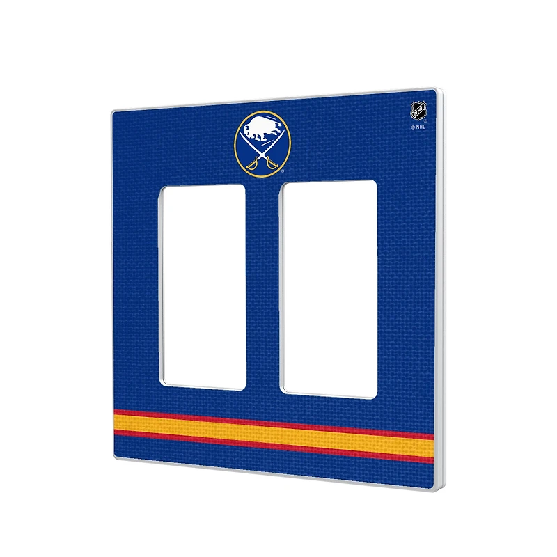 Buffalo Sabres Double Rocker Lightswitch Plate