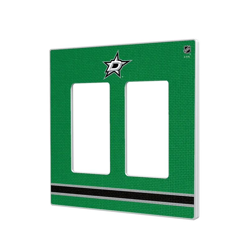 Dallas Stars Double Rocker Lightswitch Plate