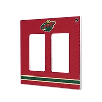 Minnesota Wild Double Rocker Lightswitch Plate
