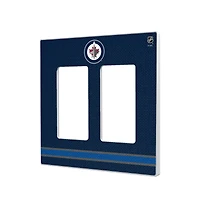 Winnipeg Jets Double Rocker Lightswitch Plate