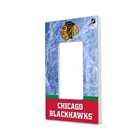 Chicago Blackhawks Wordmark Single Rocker Lightswitch Plate