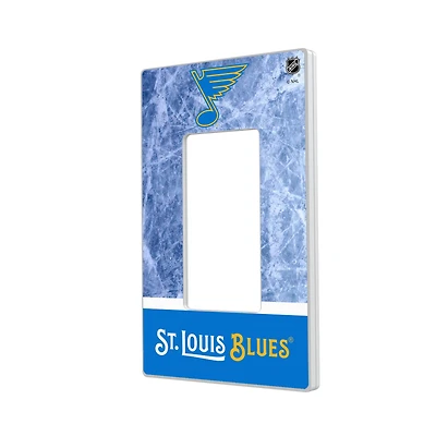 St. Louis Blues Wordmark Single Rocker Lightswitch Plate