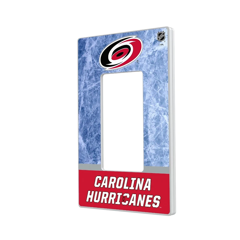 Carolina Hurricanes Wordmark Single Rocker Lightswitch Plate