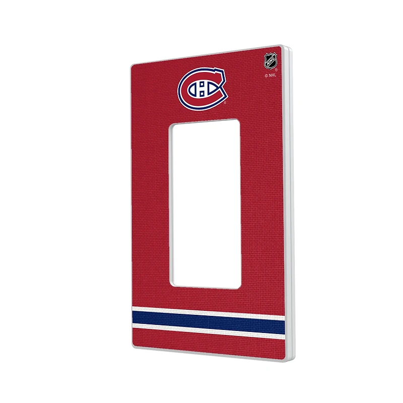 Montreal Canadiens Single Rocker Lightswitch Plate
