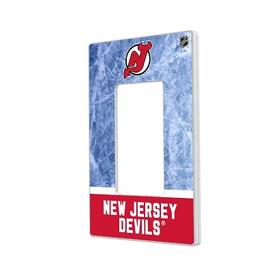 New Jersey Devils Wordmark Single Rocker Lightswitch Plate