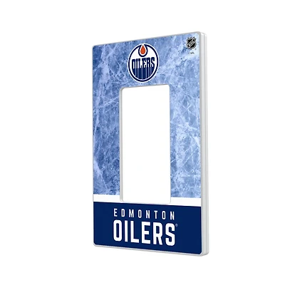 Edmonton Oilers Wordmark Single Rocker Lightswitch Plate