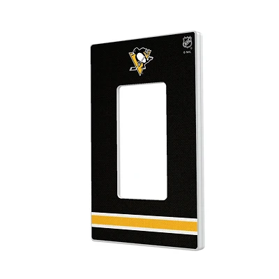 Pittsburgh Penguins Single Rocker Lightswitch Plate