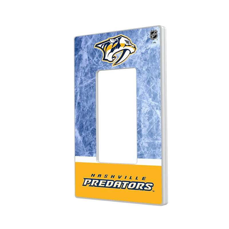 Nashville Predators Wordmark Single Rocker Lightswitch Plate