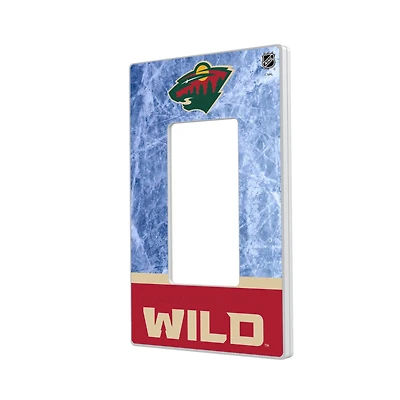 Minnesota Wild Wordmark Single Rocker Lightswitch Plate