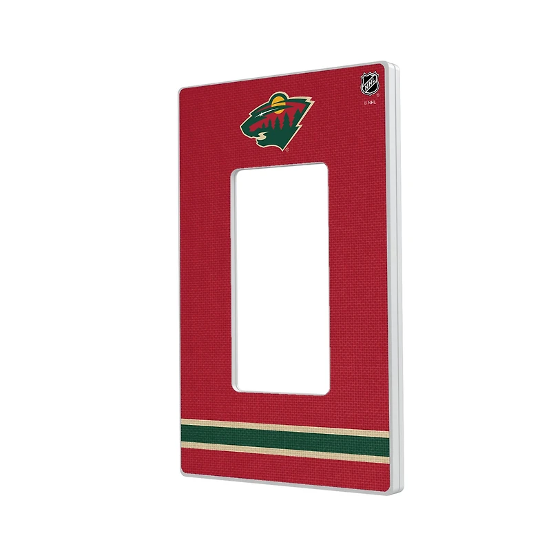 Minnesota Wild Single Rocker Lightswitch Plate