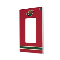 Minnesota Wild Single Rocker Lightswitch Plate