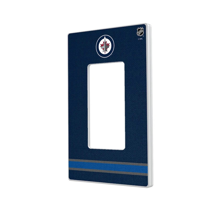Winnipeg Jets Single Rocker Lightswitch Plate