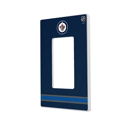 Winnipeg Jets Single Rocker Lightswitch Plate