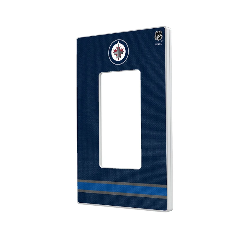 Winnipeg Jets Single Rocker Lightswitch Plate