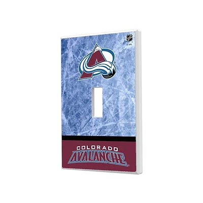 Colorado Avalanche Wordmark Single Toggle Lightswitch Plate