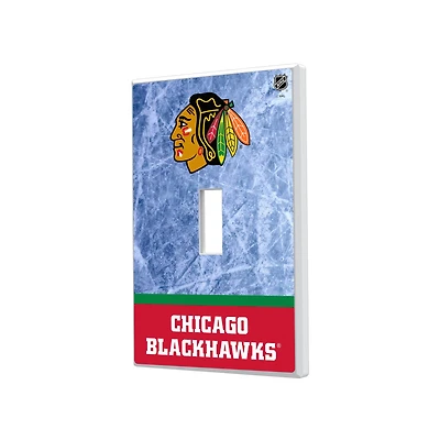 Chicago Blackhawks Wordmark Single Toggle Lightswitch Plate