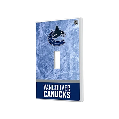 Vancouver Canucks Wordmark Single Toggle Lightswitch Plate