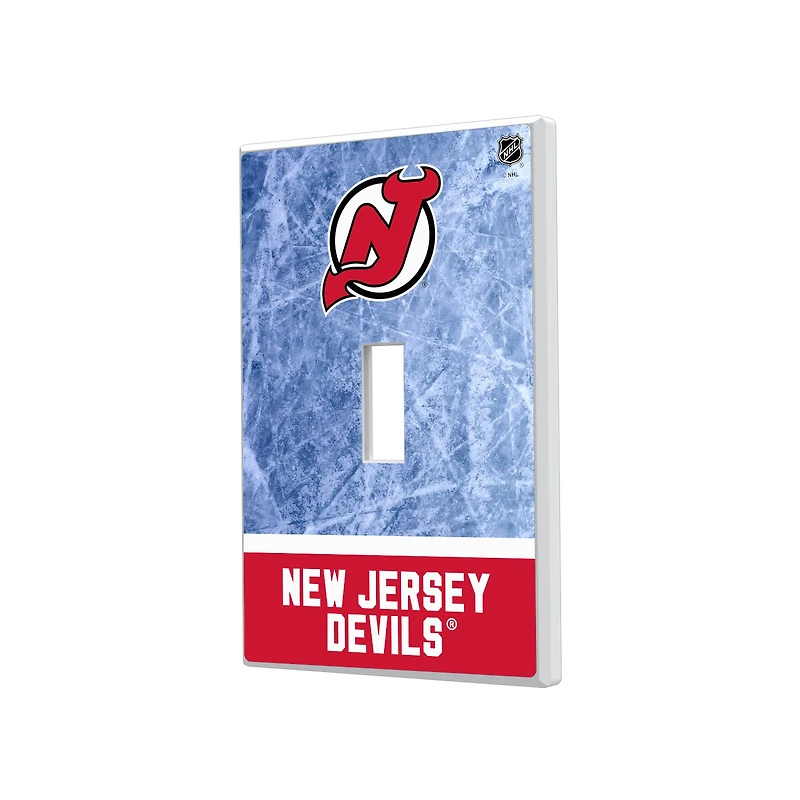 New Jersey Devils Wordmark Single Toggle Lightswitch Plate