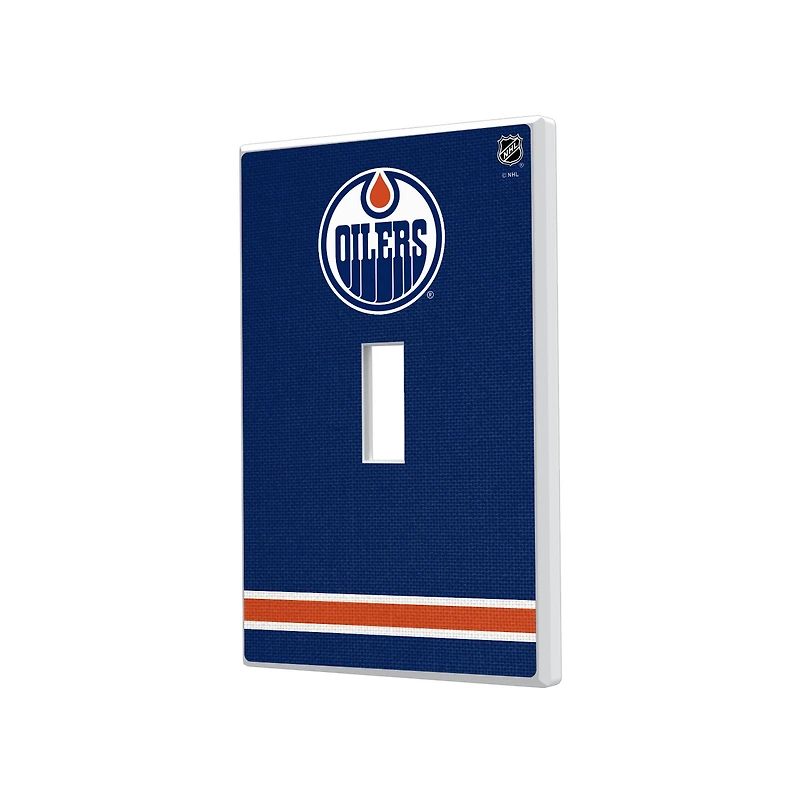 Edmonton Oilers Single Toggle Lightswitch Plate