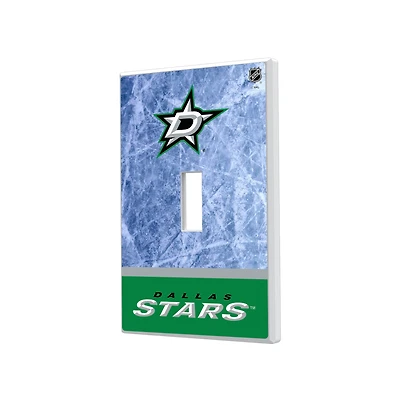 Dallas Stars Wordmark Single Toggle Lightswitch Plate