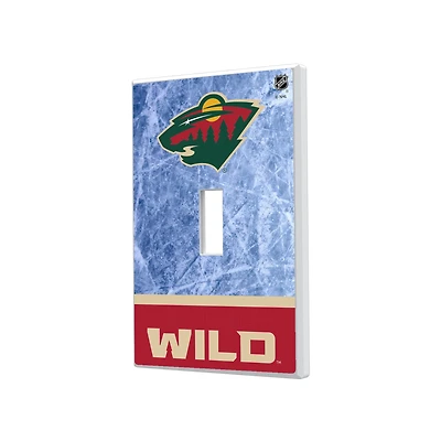 Minnesota Wild Wordmark Single Toggle Lightswitch Plate