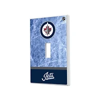 Winnipeg Jets Wordmark Single Toggle Lightswitch Plate