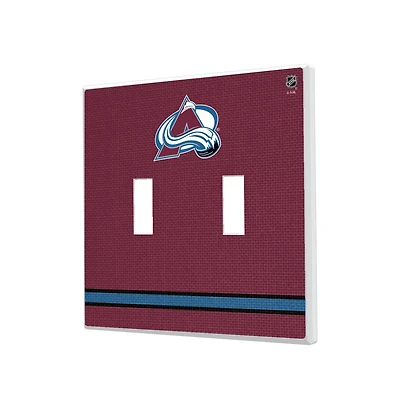 Colorado Avalanche Double Toggle Lightswitch Plate