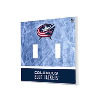 Columbus Blue Jackets Wordmark Double Toggle Lightswitch Plate