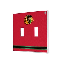 Chicago Blackhawks Double Toggle Lightswitch Plate